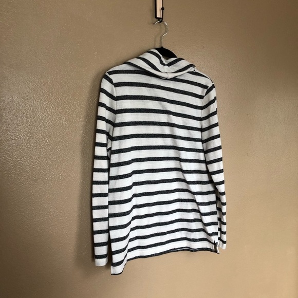 Sonoma Navy / Off-White Cowl Neck Top Size S - Picture 6 of 6